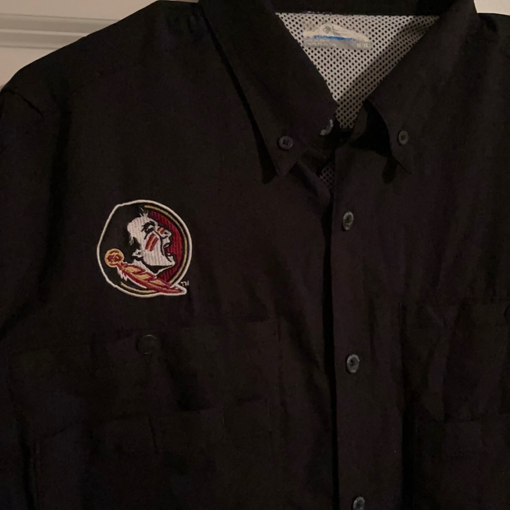 Columbia PFG Florida State Seminoles shirt sz M